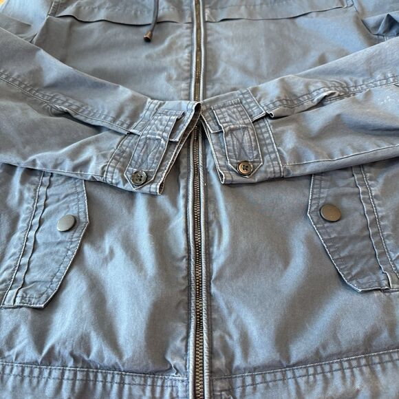 Koton Jacket Zip Up Hooded Mens SMALL Blue Outerwear Stylish European Streetwear - Picture 10 of 11